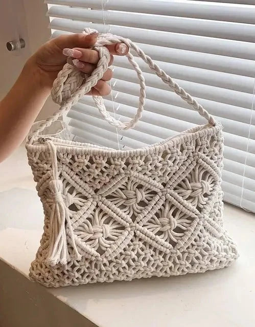 Stylish Boho Macrame Sling Bag - Leechoo
